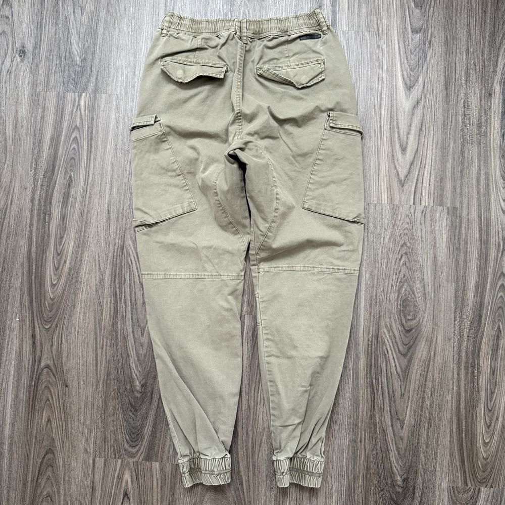 Civil Society Pants M(32) Drawstring Khaki Cargo Jogger Slim Elastic Waist - Picture 4 of 8